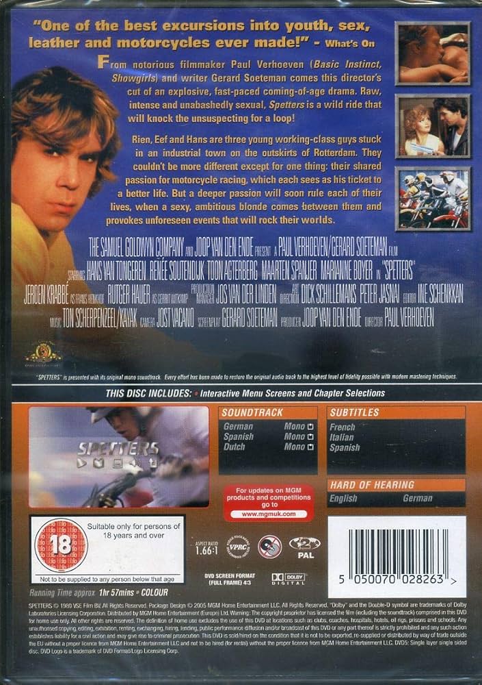 Amazon.co.jp: Spetters [Import anglais] : DVD